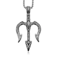 Амулет Трезубец на цепочке, 6х3см AC237