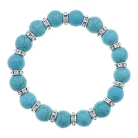 Браслет, бирюза, 10мм BJBS-398