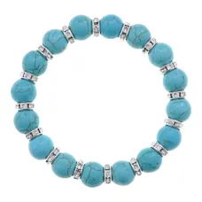 Браслет, бирюза, 10мм BJBS-398