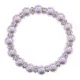 Браслет, искусственный жемчуг, 10мм, цвет фиолетовый BJBS-399
