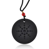 Энергетический кулон на шнурке, d.4см BJK442