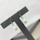 Серьги с искусственным жемчугом, 33х7х10мм SE289
