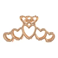 Краб для волос Сердца, 4х7,5х3см HK041-01