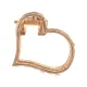 Краб для волос Сердце, 23х27х16мм HK044-03