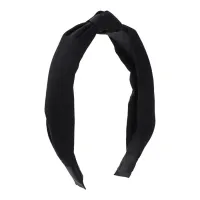 Ободок для волос, 3 см, цвет черный HZ074-01