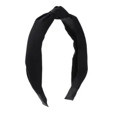 Ободок для волос, 3 см, цвет черный HZ074-01
