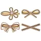 Набор из четырех заколок для волос HZN004