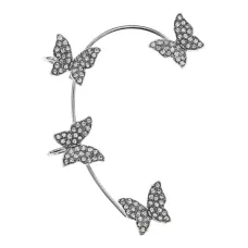 Серьга-каффа Бабочки, 6х4,5х1см SE282