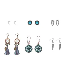 Набор из шести пар серег SEN014-02