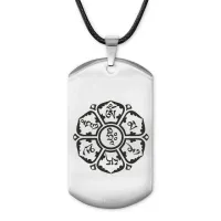 Амулет-жетон Ом Мани Падме Хум ACZ-243