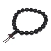 Браслет с Гуру-бусиной, натуральный агат, 8мм BS839-02