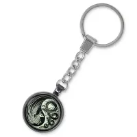 Светящийся брелок Дракон и Феникс Инь-Ян BK-ALE512