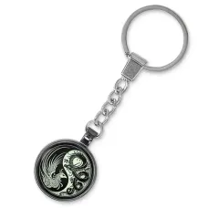 Светящийся брелок Дракон и Феникс Инь-Ян BK-ALE512