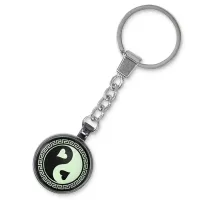 Светящийся брелок Сердечки Инь-Ян BK-ALE527