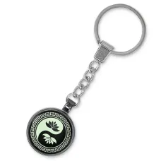 Светящийся брелок Лотосы Инь-Ян BK-ALE529