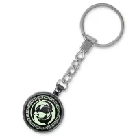 Светящийся брелок Дельфины Инь-Ян BK-ALE542