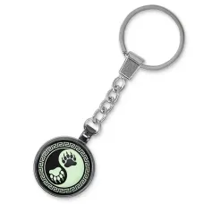 Светящийся брелок Медвежьи лапы Инь-Ян BK-ALE545