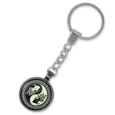 Светящийся брелок Золотые рыбки Инь-Ян BK-ALE550