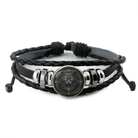 Кожаный браслет Кошка BSK-1006