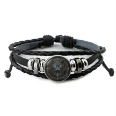 Кожаный браслет Кошка BSK-1006