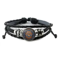 Кожаный браслет Лис BSK-1008