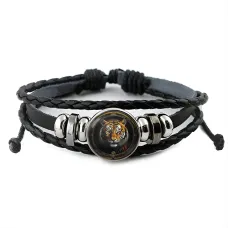 Кожаный браслет Тигр BSK-1033
