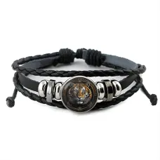Кожаный браслет Молодой тигр BSK-1034