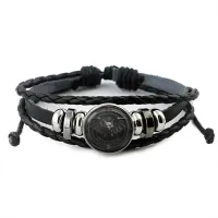 Кожаный браслет Летучая мышь BSK-1041