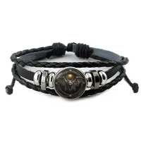 Кожаный браслет Летучая мышь вампир BSK-1042