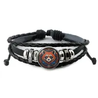 Кожаный браслет Малая панда BSK-1047
