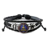 Кожаный браслет Будда BSK-1060