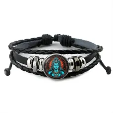 Кожаный браслет Шива BSK-1064