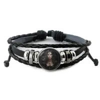 Кожаный браслет Колдунья и кошка BSK-1069