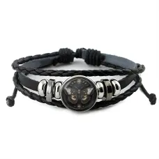 Кожаный браслет Бабочка BSK-1071