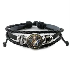 Кожаный браслет Ангел BSK-1074