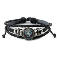 Кожаный браслет Этнический медведь BSK-1091