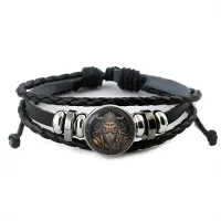 Кожаный браслет Викинг BSK-1100
