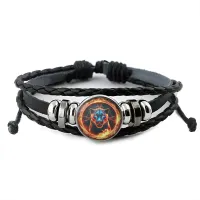 Кожаный браслет Огненная пантера BSK-1124