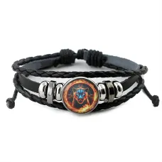 Кожаный браслет Огненная пантера BSK-1124