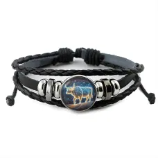 Кожаный браслет Звездная корова BSK-1133