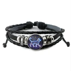 Кожаный браслет Звездная кошка BSK-1138