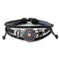 Кожаный браслет Магический символ BSK-1163