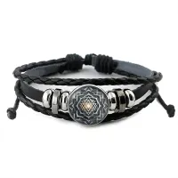Кожаный браслет Узор BSK-1200