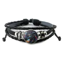 Кожаный браслет Космический дракон BSK-1264