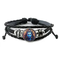 Кожаный браслет Шива BSK-1282