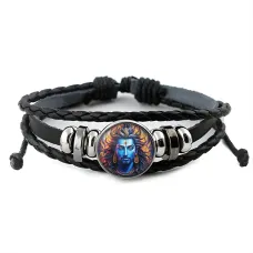 Кожаный браслет Шива BSK-1282