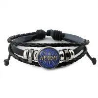 Именной кожаный браслет Алексей BSK-2002