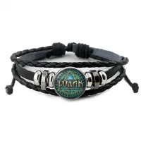 Именной кожаный браслет Анатолий BSK-2003