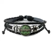 Именной кожаный браслет Арсений BSK-2006