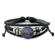 Именной кожаный браслет Виталий BSK-2015